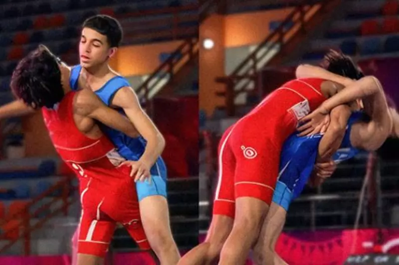 "تدربت عليها كثير".. لاعب منتخب المصارعة يتحدث عن حركته الأسطورية في بطولة أفريقيا 